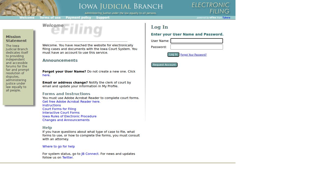Monona County criminal court records through Iowa EDMS and eFile