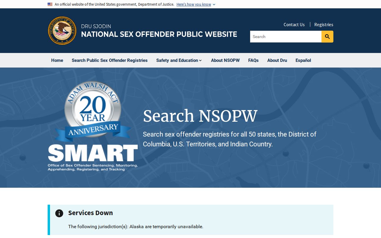 National supplement for a Monona County sex offender check